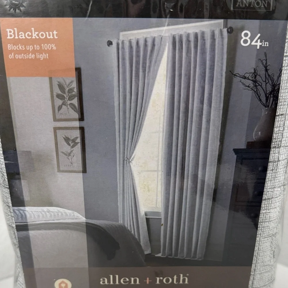 Allen + Roth Gray Blackout Curtains 84